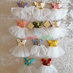 bebek şekeri tüllü elbise magnet-gold askı emzik isimlik pleksi