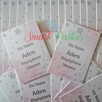 Twinkle Twinkle Little Silver Star Temalı Baby Shower Partisi-Anı Kartları